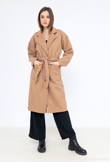 Grossiste Sandy Paris - Manteau long avec poche