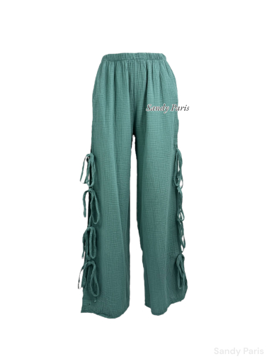 Wholesaler Sandy Paris - Cotton gauze pants with bow