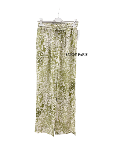Grossiste Sandy Paris - Pantalon imprimé fluide en Lyocell