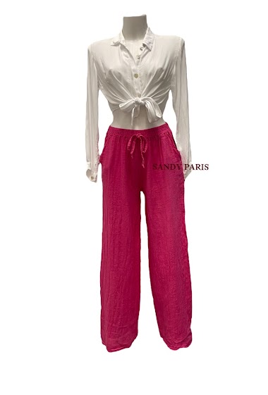 Wholesaler Sandy Paris - Wide trousers 100% linen