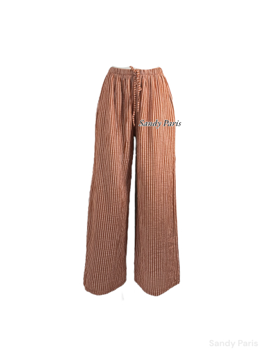 Wholesaler Sandy Paris - Striped cotton gauze pants