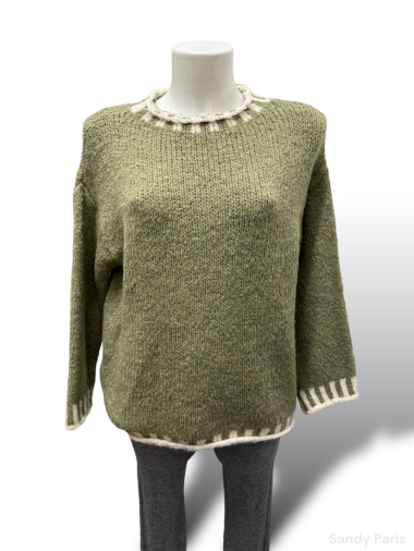 Wholesaler Sandy Paris - collared sweater with wool