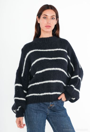 Mayorista Sandy Paris - suéter con cuello y lana