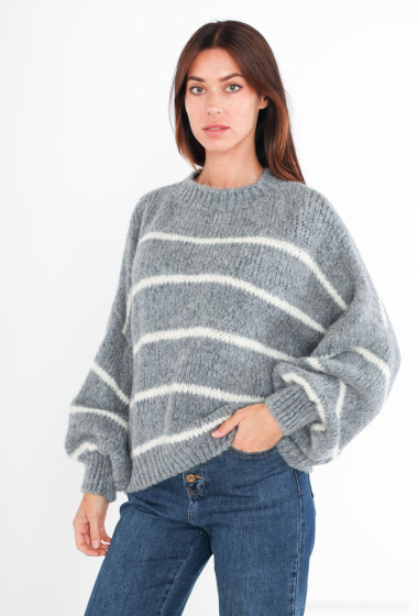 Großhändler Sandy Paris - Pullover mit Kragen und Wolle