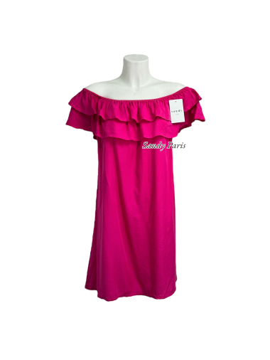 Großhändler Sandy Paris - Kleid mit Bardot-Kragen aus 100 % Lyocell