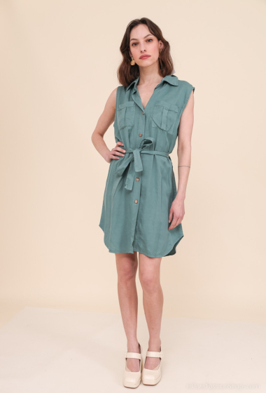 Wholesaler Sandy Paris - Buttoned dress in Lyocell