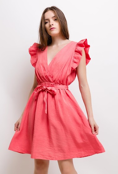 Wholesaler Sandy Paris - Tencel/Lyocell wrap dress