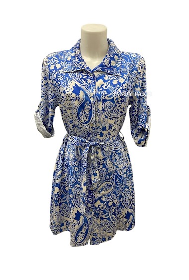 Wholesaler Sandy Paris - Lyocell printed shirt dress