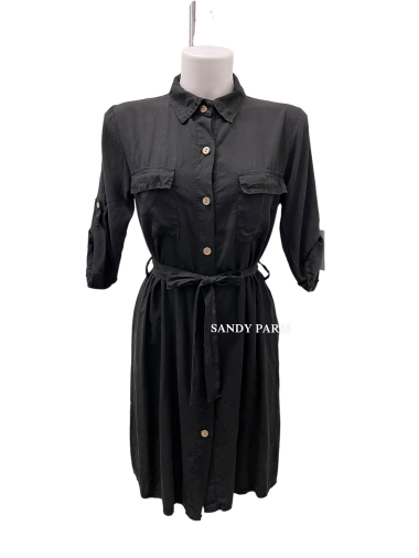 Grossiste Sandy Paris - Robe chemise lyocell