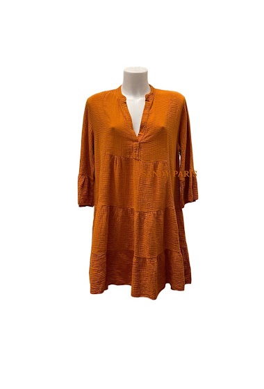 Großhändler Sandy Paris - Kleid aus Baumwollgaze