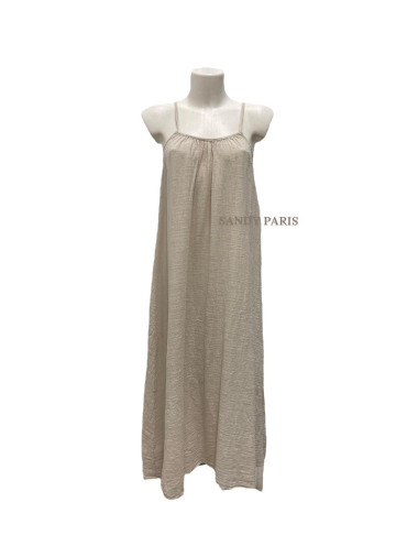 Großhändler Sandy Paris - Ausgestelltes Kleid aus rustikaler Baumwolle