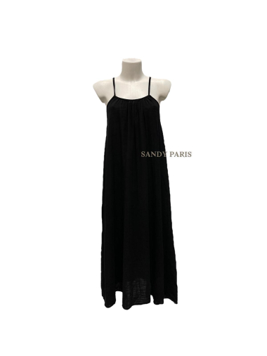 Großhändler Sandy Paris - Ausgestelltes Kleid aus rustikaler Baumwolle
