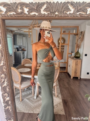 Wholesaler Sandy Paris - Slit long dress