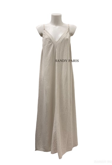 Grossiste Sandy Paris - Robe longue en coton gaze