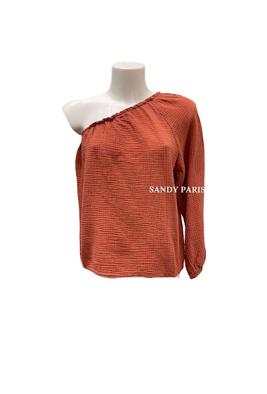 Wholesaler Sandy Paris - Asymmetrical cotton gauze top