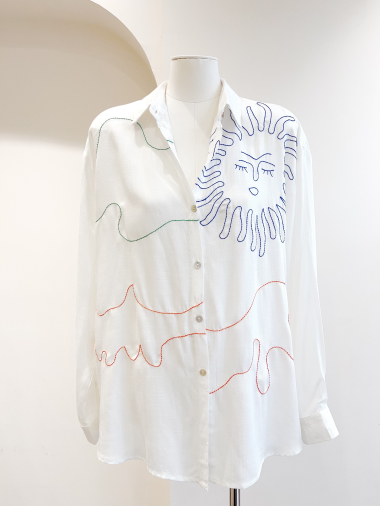 Wholesaler SARAH JOHN - Flowing shirt with embroidery