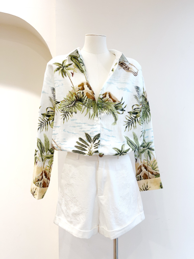 Wholesaler SARAH JOHN - Tropical print shirt