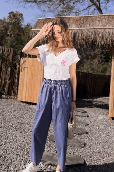 sarah john2 pantalon baggy en coton jeans 1