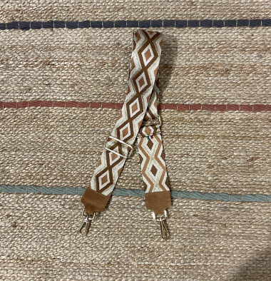 Wholesaler CINNAMON - Gray aztec shoulder strap
