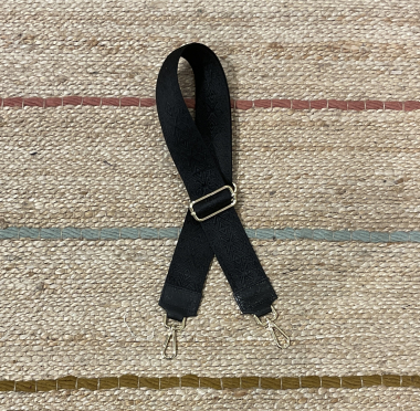 Wholesaler CINNAMON - Black pattern shoulder strap