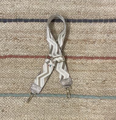 Grossiste CINNAMON - Bandouliere zigzag bronze