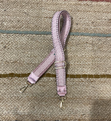 Wholesaler CINNAMON - Pink paper braided shoulder strap