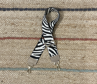 Wholesaler CINNAMON - Gray zebra shoulder strap