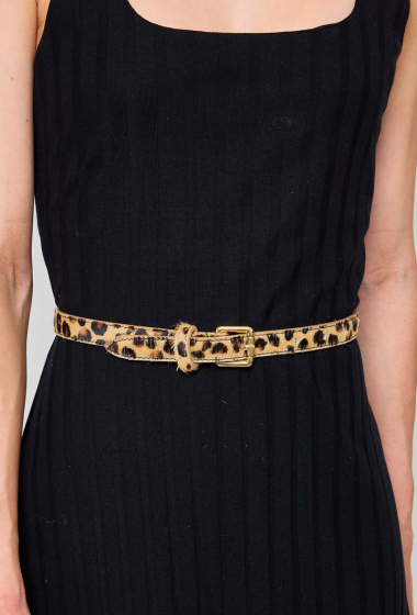 Wholesaler CINNAMON - Thin leopard belt