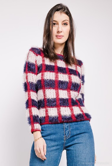 Wholesaler Soleil Star - Checkered sweater