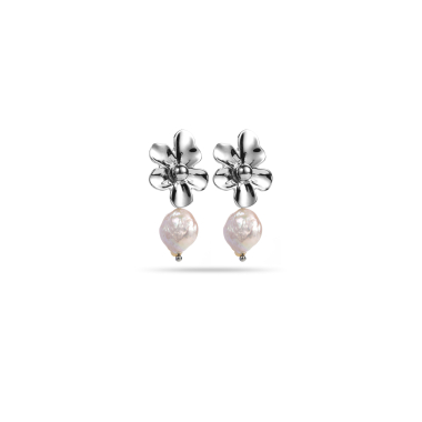 Wholesaler Satine - Mother-of-pearl flower earring