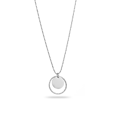 Wholesaler Satine - Mesh Ring Pendant Necklace with Tassel
