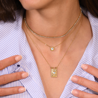 Wholesaler Satine - Rhinestone necklace