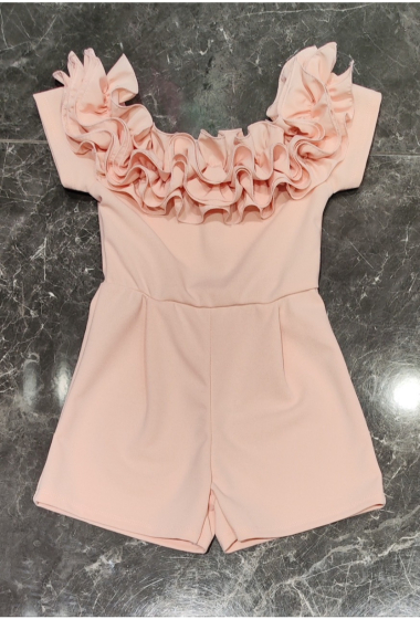 Wholesaler Squared & Cubed - Playsuit with ruffled neckline