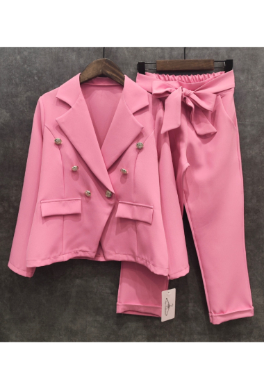Großhändler Squared & Cubed - Set aus Blazer und passender Hose für Mädchen