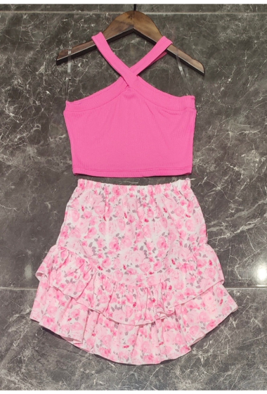 Wholesaler Squared & Cubed - Tank top + floral skirt set