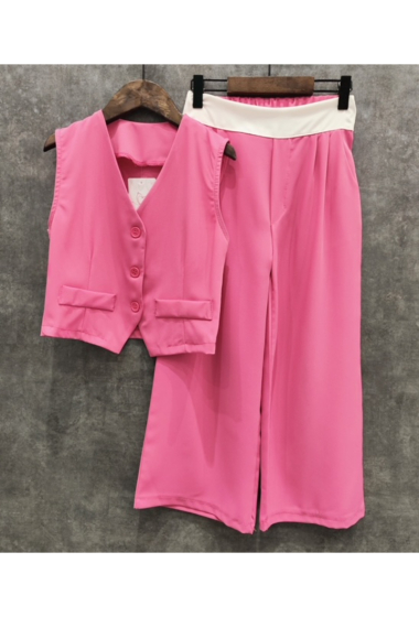 Wholesaler Squared & Cubed - Girls' vest + wide-leg pants set