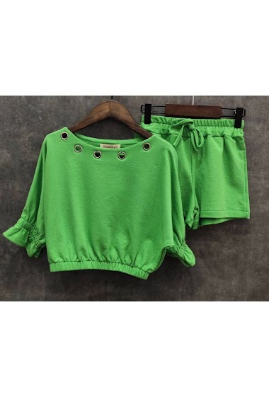 Wholesaler Squared & Cubed - Set of sweater + short in fleece material
