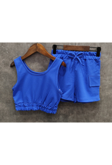 Wholesaler Squared & Cubed - Cotton jersey top + shorts set