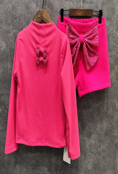 Wholesaler Squared & Cubed - Set of long sleeves tshirt + wool short