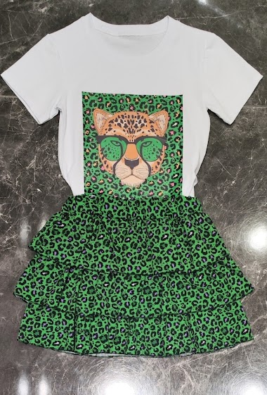 Mayorista Squared & Cubed - Girl 2-pieces set of tshirt + skirt