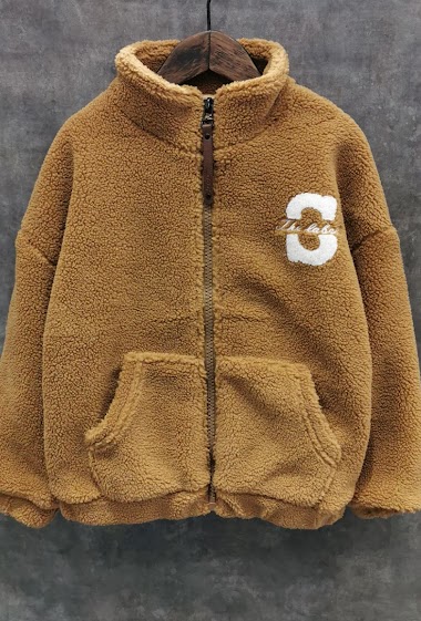 Großhändler Squared & Cubed - Sheep fur alike sweat jacket