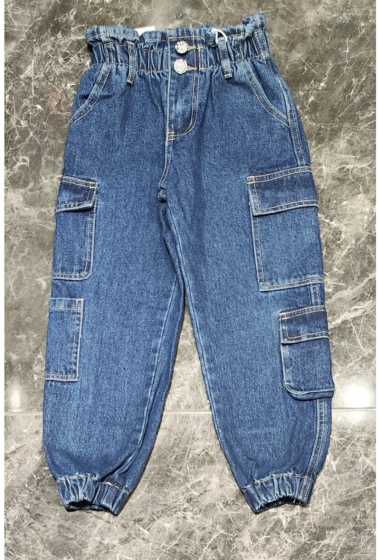 Wholesaler Squared & Cubed - Girl cargo jogger jeans