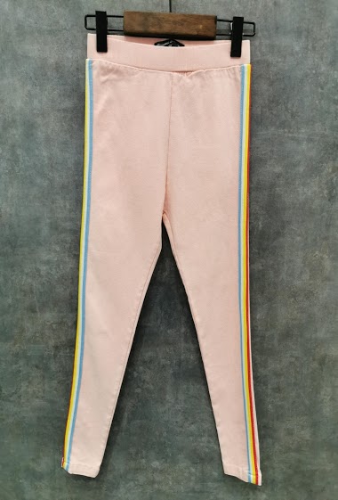 Jegging with rainbow colors side bands