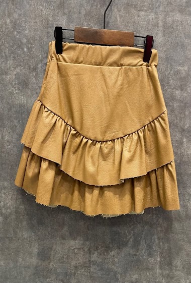 Leather-like skirt