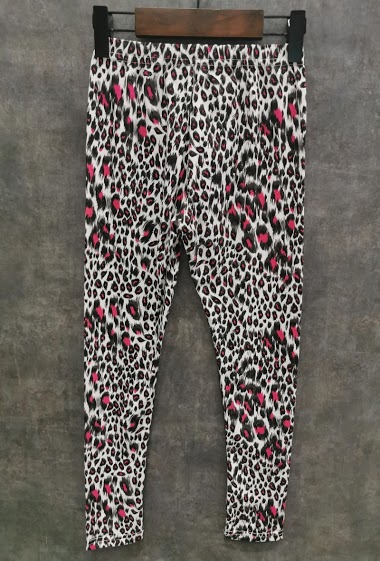 Großhändler Squared & Cubed - Leopard printed thin cotton legging