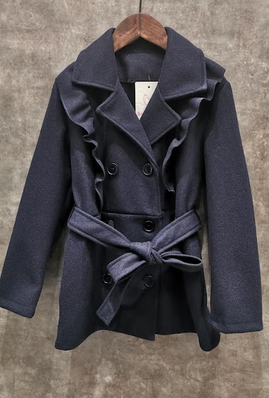 Belted wool coat
