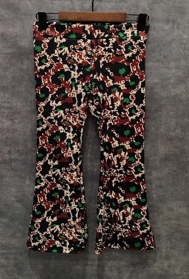 Grossiste Squared & Cubed - Pantalon pattes d´elephant imprime LEOPARD COLORE