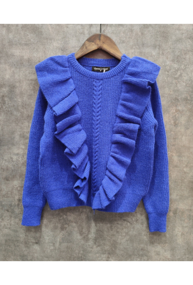 Wholesaler Squared & Cubed - Wool pullover with ruffles