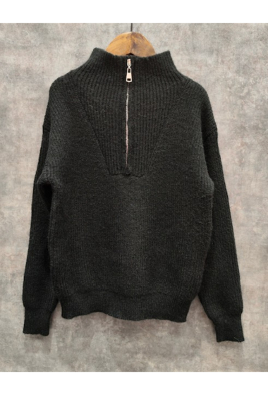 Wholesaler Squared & Cubed - Girl wool pullover with a zipper
