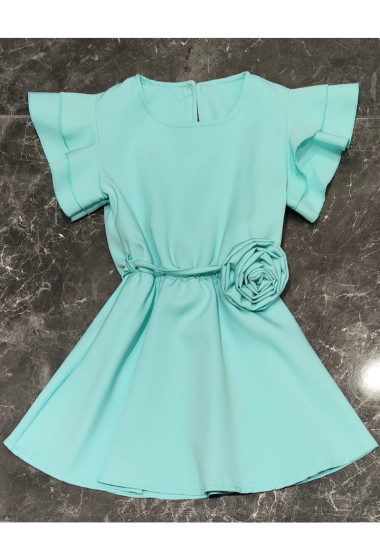 Wholesaler Squared & Cubed - Dress with ruffled sleeves and fabric belt